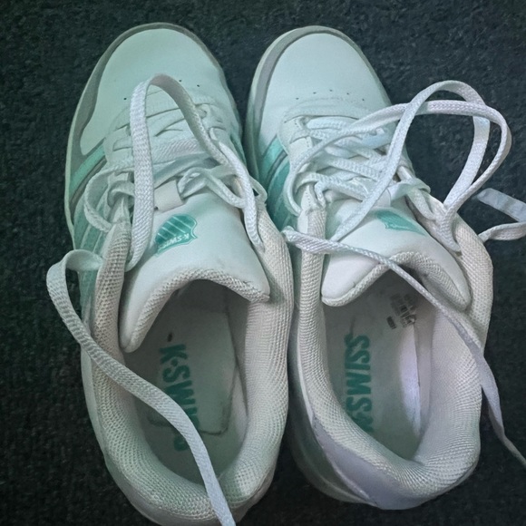 Aqua gray and white K Swiss Size 7 - Picture 2 of 5